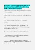 TENNESSEE CAT 3 CERTIFICATION FINAL PAPER&NewLine;Question and Answer 2026 &vert; Complete Study&NewLine;Guide & Review Pack &vert; Grade A&plus;