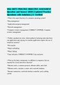 WGU D075 PRACTICE OBJECTIVE ASSESSMENT&NewLine;Question and Answer 2026 &vert; Updated Practice&NewLine;Questions with Solutions &vert; A&plus; Verified