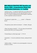 QMA INSULIN PRACTICE TEST Question and&NewLine;Answer 2026 &vert; Comprehensive Study Pack&NewLine;with Detailed Rationales &vert; A&plus; Verified