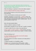 DOT NRCME ACTUAL EXAM&sol; NRCME DOT PRACTICE EXAM ALL &NewLine;QUESTIONS AND CORRECT ANND ANSWERS&vert; RECENT AND COMPLETE &NewLine;VERSION GRADED A&plus; BRAND NEW&excl;&excl;&excl;&excl; 