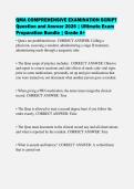 QMA COMPREHENSIVE EXAMINATION SCRIPT&NewLine;Question and Answer 2026 &vert; Ultimate Exam&NewLine;Preparation Bundle &vert; Grade A&plus;
