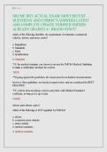 NRCME DOT ACTUAL EXAM&sol; MOST RECENT &NewLine;QUESTIONS AND CORRECT ANSWERS LATEST &NewLine;AND COMPLETE UPDATE VERIFIED EDITION &NewLine;ALREADY GRADED A&plus; BRAND NEW&excl;&excl;&excl;&excl;