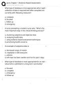 Jarvis Chapter 1&colon; Evidence-Based Assessment Review 2026 &vert; Health Assessment Study Guide
