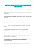 A&P 2 MIDTERM PRACTICE TEST WITH VERIFIED&NewLine;SOLUTION 2026