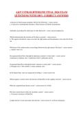 A&P 2 STRAIGHTERLINE FINAL 2026 EXAM&NewLine;QUESTIONS WITH 100&percnt; CORRECT ANSWERS