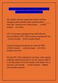 MACS 609 Exam Questions & Answers &ndash; EPA Section 609 Certification Test Prep&NewLine;&NewLine;