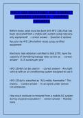 MACS 609 Exam Questions & Answers &ndash; EPA Section 609 Certification &lpar;Graded A&plus;&rpar;&NewLine;&NewLine;