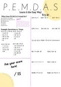 P&period;E&period;M&period;D&period;A&period;S&sol;G&period;E&period;M&period;D&period;A&period;S Worksheet - Learn&comma; Work&comma; Try It&excl; &NewLine;Pre-Algebra&sol;Algebra 1
