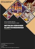 Geslaagde scriptie &lpar;88&sol;100&rpar; meten en verhogen klanttevredenheid - Hospitality Business School Saxion Hotel Management - Inclusief feedback 2025