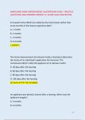 MARYLAND HOME IMPROVEMENT SALESPERSON EXAM &ndash; PRACTICE &NewLine;QUESTIONS AND ANSWERS NEWEST A&plus; SCORE SOLUTION REVIEW