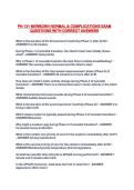 PN 131 NEWBORN NORMAL & COMPLICATIONS EXAM QUESTIONS WITH CORRECT ANSWERS