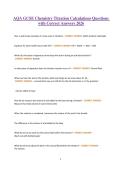 AQA GCSE Chemistry Titration Calculations Questions with Correct Answers 2026 &vert; Complete Revision Guide&comma; Exam Practice Pack & Worked Solutions