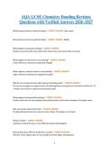 AQA GCSE Chemistry Bonding Revision Questions with Verified Answers 2026&ndash;2027&period;