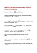 AMMO-45 Exam Questions and Answers 2026 Update with complete solutions