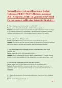 NREMT Advanced EMT &lpar;AEMT&rpar; Midterm Assessment Study Guide &lpar;2026&rpar; &ndash; Latest Exam Questions with 100&percnt; Verified Correct Answers & Detailed Rationales &lpar;Graded A&plus;&rpar;