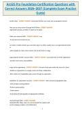 ArcGIS Pro Foundation Certification Questions with Correct Answers 2026&ndash;2027 &vert; Complete Exam Practice&comma; Study Guide & Revision Pack