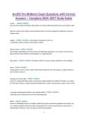 ArcGIS Pro Midterm Exam Questions with Correct Answers &ndash; Complete 2026&ndash;2027 Study Guide