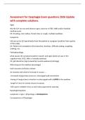 Assessment for Dysphagia Exam questions 2026 Update&NewLine;with complete solutions&period;