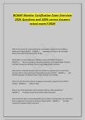 BCMAP Monitor Certification Exam Overview&NewLine;2026 Questions and 100&percnt; correct Answers&NewLine;actual exam&excl;&excl;&excl;2026