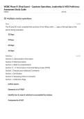 WOBC Phase IV &lpar;Final Exam&rpar; &ndash; Capstone Operations&comma; Leadership & MOS Proficiency Assessment Study Guide