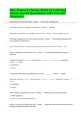 Bio&colon; Exam 2 &lpar;Texas State University&rpar; Study Guide Questions with Correct Answers&period;