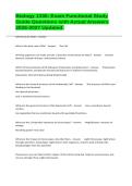 Biology 1330&colon; Exam Functional Study Guide Questions with Actual Answers 2026-2027 Updated&period;