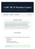 AAMC MCAT Practice Exam 1 250&plus; &lpar;2026 27&rpar; Exam Solutions   Answer Key with Rationales