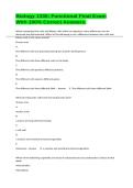 Biology 1330&colon; Functional Final Exam With 100&percnt; Correct Answers&period;