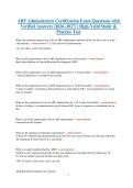 ARF Administrator Certification Exam Questions with Verified Answers &lpar;2026&ndash;2027 High-Yield Study Guide&rpar; &vert; Practice Test&comma; Revision Pack & Exam Prep for ARF Certification