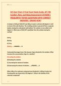 ACS Gen Chem 2 Final Exam Study Guide&comma; ATI&colon; RN &NewLine;Comfort&comma; Rest&comma; and Sleep Assessment 2&period;0 EXAM &vert; &NewLine;FREQUENTLY TESTED QUESTIONS WITH CORRECT &NewLine;ANSWERS &vert; BRAND NEW&excl; 