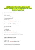 ARF Final Test Preparation Questions with Correct Answers &lpar;2026&ndash;2027 Updated Exam Study Guide&rpar; &vert; Acute Renal Failure Nursing Revision&comma; Practice Test & NCLEX&sol;ATI Style Questions