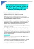 OB MATERNITY HESI EXIT VERSION 1-3 TEST BANK 2026 &vert; NextGen Format &vert; All Brand New Questions &vert; 100&percnt; Correct Answers &vert; Guaranteed A&plus; &vert; Pass&NewLine;&NewLine;