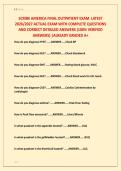 SCRIBE AMERICA FINAL OUTPATIENT EXAM  LATEST &NewLine;2026&sol;2027 ACTUAL EXAM WITH COMPLETE QUESTIONS &NewLine;AND CORRECT DETAILED ANSWERS &lpar;100&percnt; VERIFIED &NewLine;ANSWERS&rpar; &vert;ALREADY GRADED A&plus;