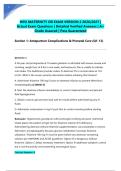 HESI MATERNITY OB EXAM VERSION 2 2026&sol;2027 &vert; Actual Exam Questions &vert; Detailed Verified Answers &vert; A&plus; Grade Assured &vert; Pass Guaranteed&NewLine;&NewLine;