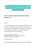 HESI OB MATERNITY EXAM VERSION 2 2026&sol;2027 &vert; Exam Questions & Verified Detailed Answers &vert; New&excl; &vert; A&plus; Grade Assured - Pass Guaranteed&NewLine;&NewLine;