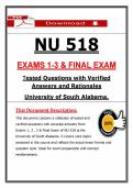 NU 518 Exams 1-3 & Final Exam &ndash; Advanced Nursing Practice &ndash; &lpar;2026&rpar; Actual Questions & Answers &lpar;University of South Alabama&rpar;
