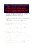 operating room - acute A Newest 2026&sol;&NewLine;2027 Actual Exam&vert; Complete&NewLine;Questions and Correct Detailed&NewLine;Answers &lpar;Verified Answers&rpar; Already&NewLine;Graded A&plus; &lpar;Most Recent&excl;&excl;