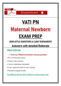 &lpar;3 Set Exams&rpar; for VATI PN Maternal Newborn Assessment &ndash; Complete Package Bundle