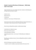 Module 2&colon; Investment Risk&comma; Return & Performance &ndash; AWMA Study Guide &plus; Key Concepts