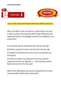 ACE Group Fitness Instructor &lpar;GFI&rpar; Final Exam Review Questions and Answers &ndash; American Council on Exercise &lpar;ACE&rpar; &ndash; Complete Certification Review Material &lpar;Graded A&plus;&rpar;
