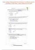 Galen College NUR 254 All Exams 1-4 &vert; Multiple Versions &vert; A&plus; Exam Bank &vert; Summer 2026