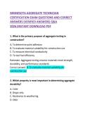 &NewLine;Minnesota Aggregate Technician Certification Exam Questions and Correct Answers