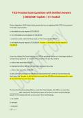 TICO Practice Exam Questions with Verified Answers &NewLine;&vert;2026&sol;2027 Update &vert; A&plus; Graded 
