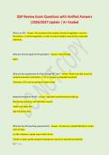 QSP Review Exam Questions with Verified Answers &NewLine;&vert;2026&sol;2027 Update &vert; A&plus; Graded 