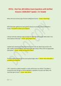PHTLS - Post Test&comma; 8th Edition Exam Questions with Verified &NewLine;Answers &vert;2026&sol;2027 Update &vert; A&plus; Graded 