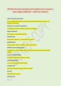 PPN 302 Final Exam Questions with Verified Correct Answers &vert; &NewLine;Latest Update 2026&sol;2027 &vert; 100&percnt; Pass&vert; Rated A&plus;