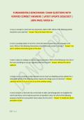 FUNDAMENTALS BENCHMARK I EXAM QUESTIONS WITH &NewLine;VERIFIED CORRECT ANSWERS &vert; LATEST UPDATE 2026&sol;2027 &vert; &NewLine;100&percnt; PASS&vert; RATED A&plus;