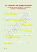 REAL ESTATE U SOUTH CAROLINA FINAL EXAM QUESTIONS &NewLine;WITH VERIFIED CORRECT ANSWERS &vert; LATEST UPDATE &NewLine;2026&sol;2027 &vert; 100&percnt; PASS&vert; RATED A&plus; 