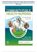 Test Bank for Community & Public Health Nursing 8th Edition Mary & Melanie &vert; Exam Review