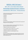 NSG124 &sol; NSG 124 Exam 1 &vert; 2026&sol;2027 &vert; Pharmacology &vert; Latest Update &vert; ACTUAL EXAM &vert; Q&A &vert; Herzing University &vert; Guaranteed Pass - A&plus; Graded&NewLine;&NewLine;